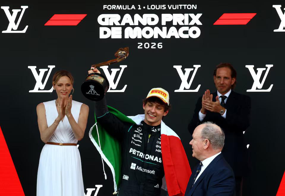 Antonelli wins in Monaco GP