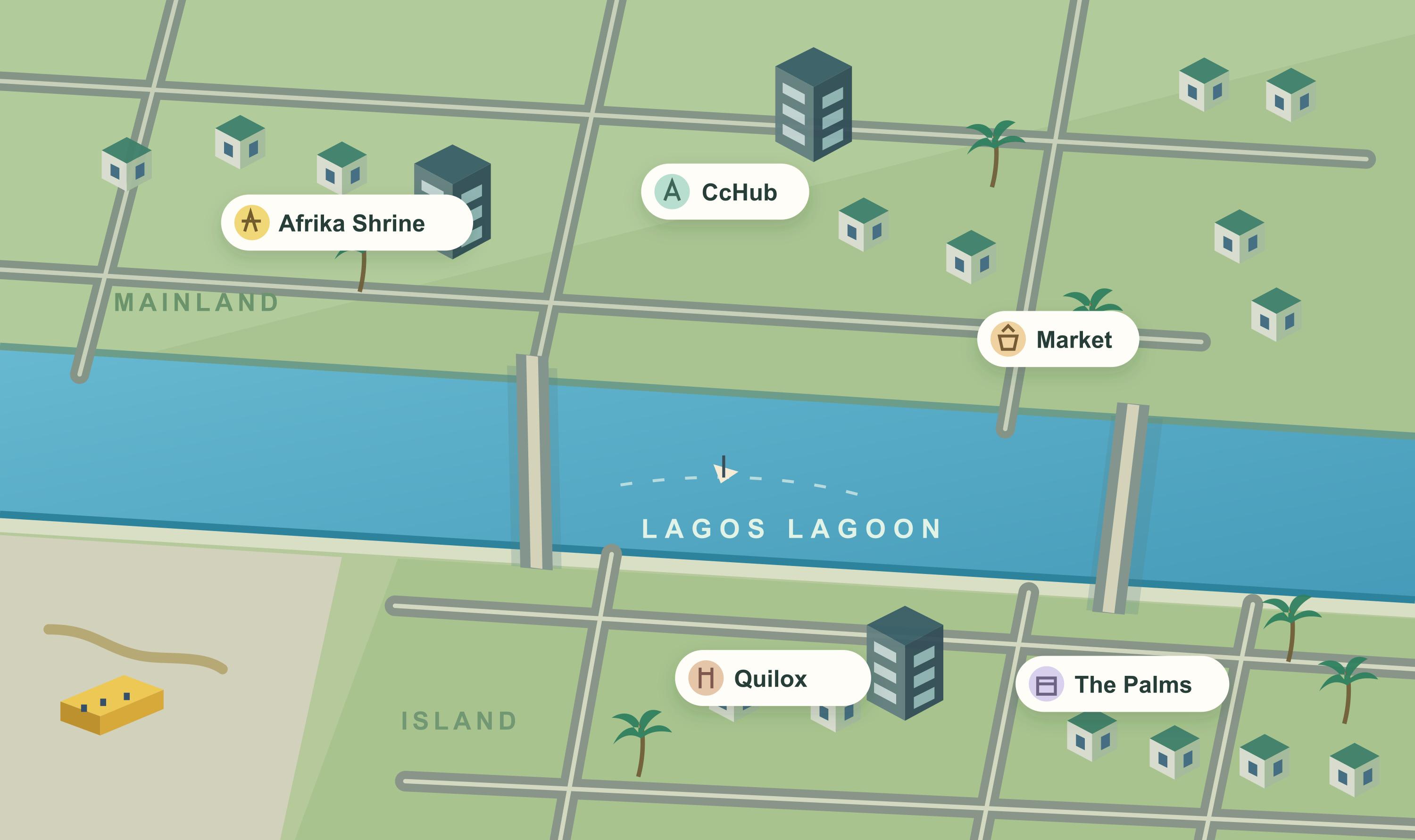 Lagos Life game interface and virtual home