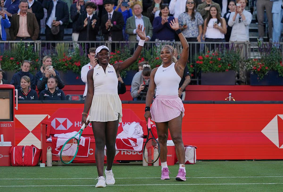 Serena Williams teams up with Victoria Mboko