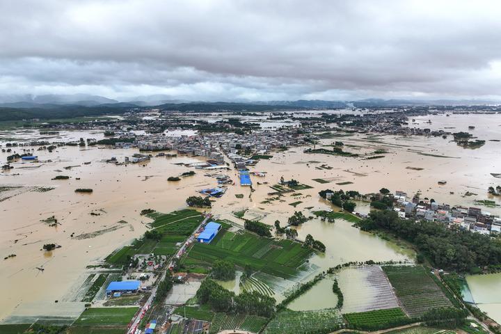 A image of a flood in china
