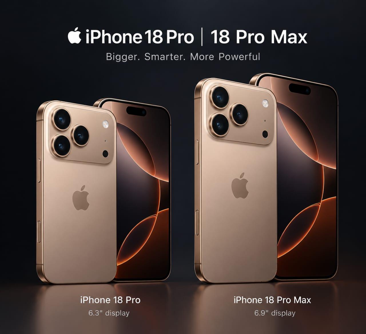 The new iPhone 18 models with the most advanced pro camera system.
