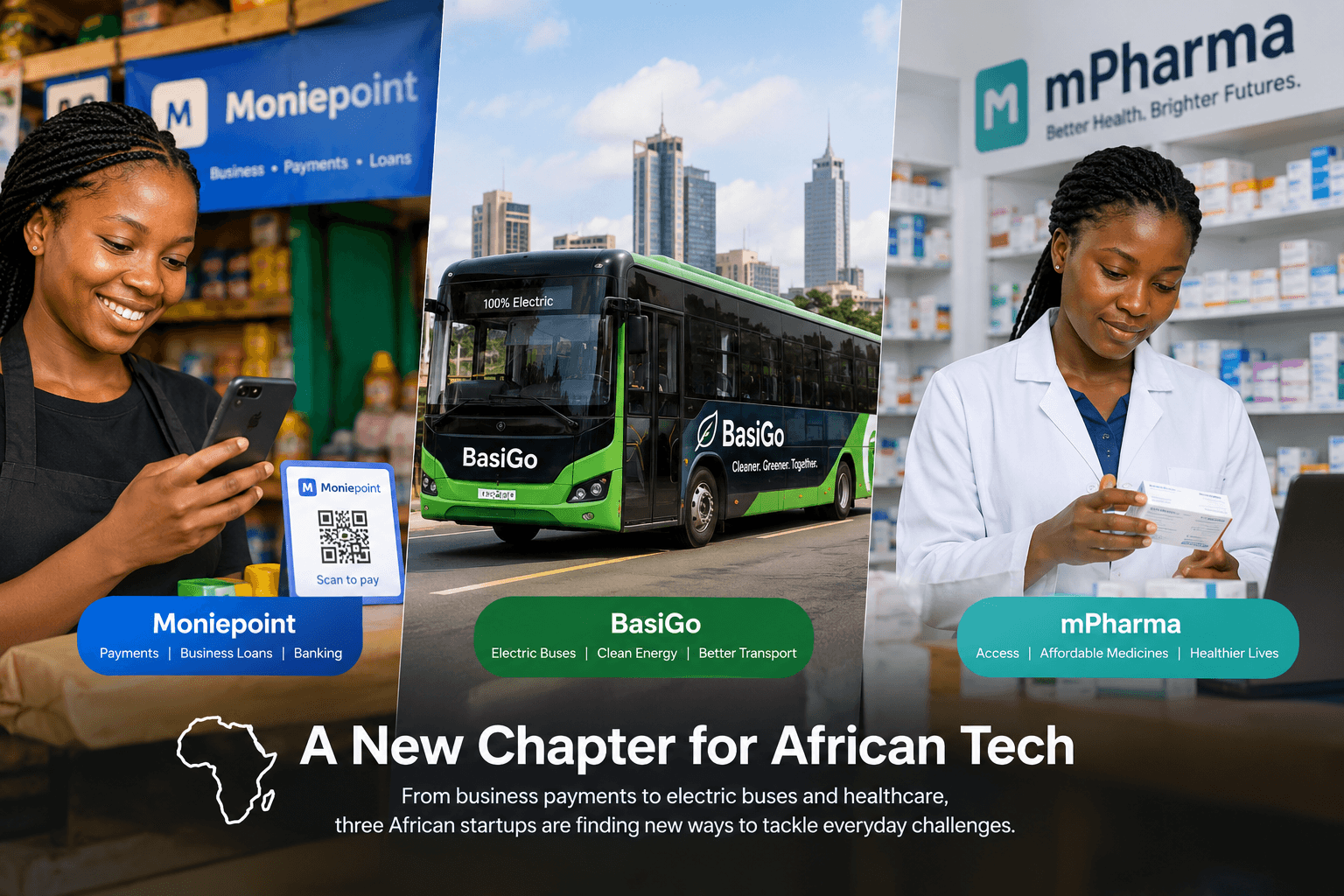 These are the services the top 3 startup company are providing for Africans