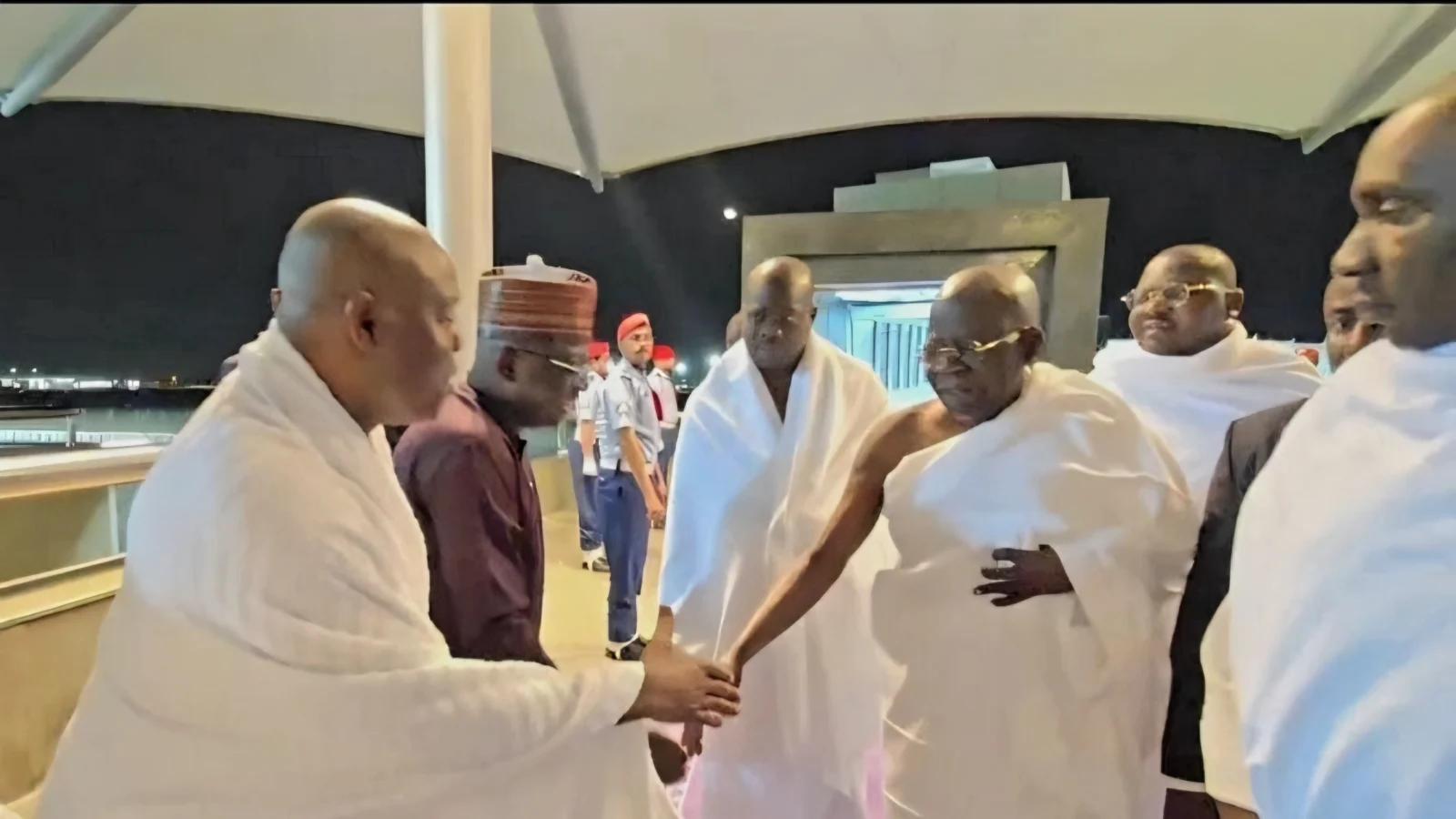 Tinubu in Makkah with the Nigerian delegation for the Umrah